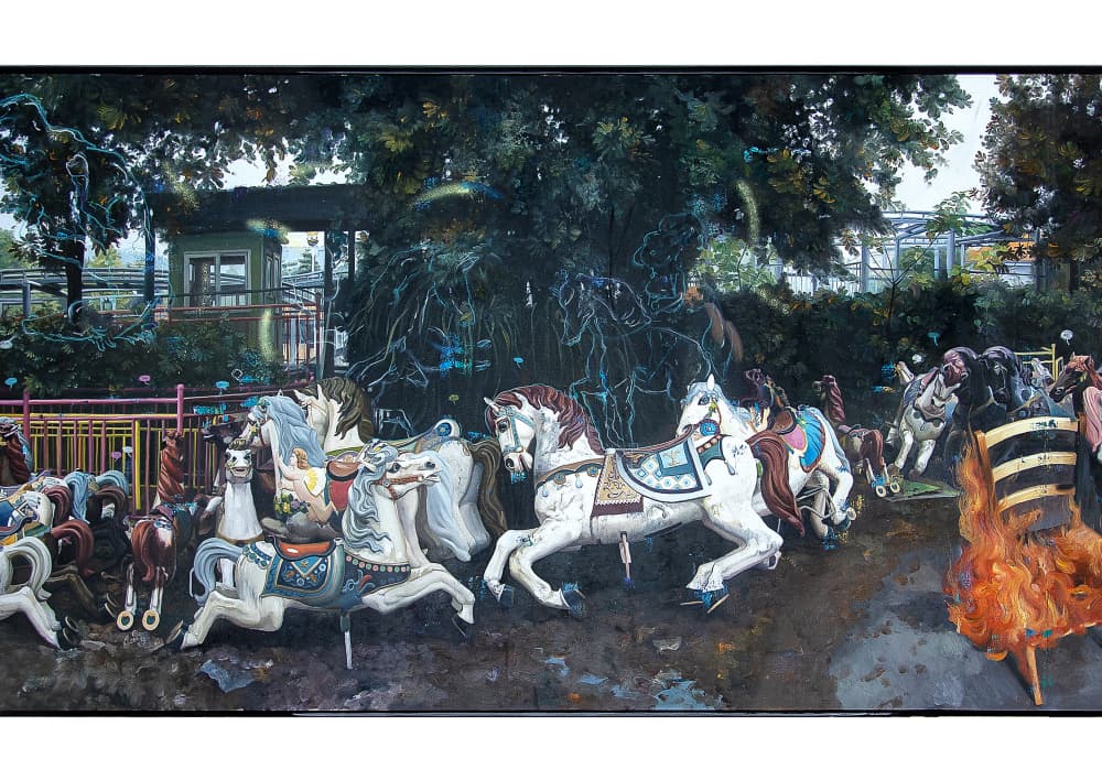 生活道具-万马奔腾图