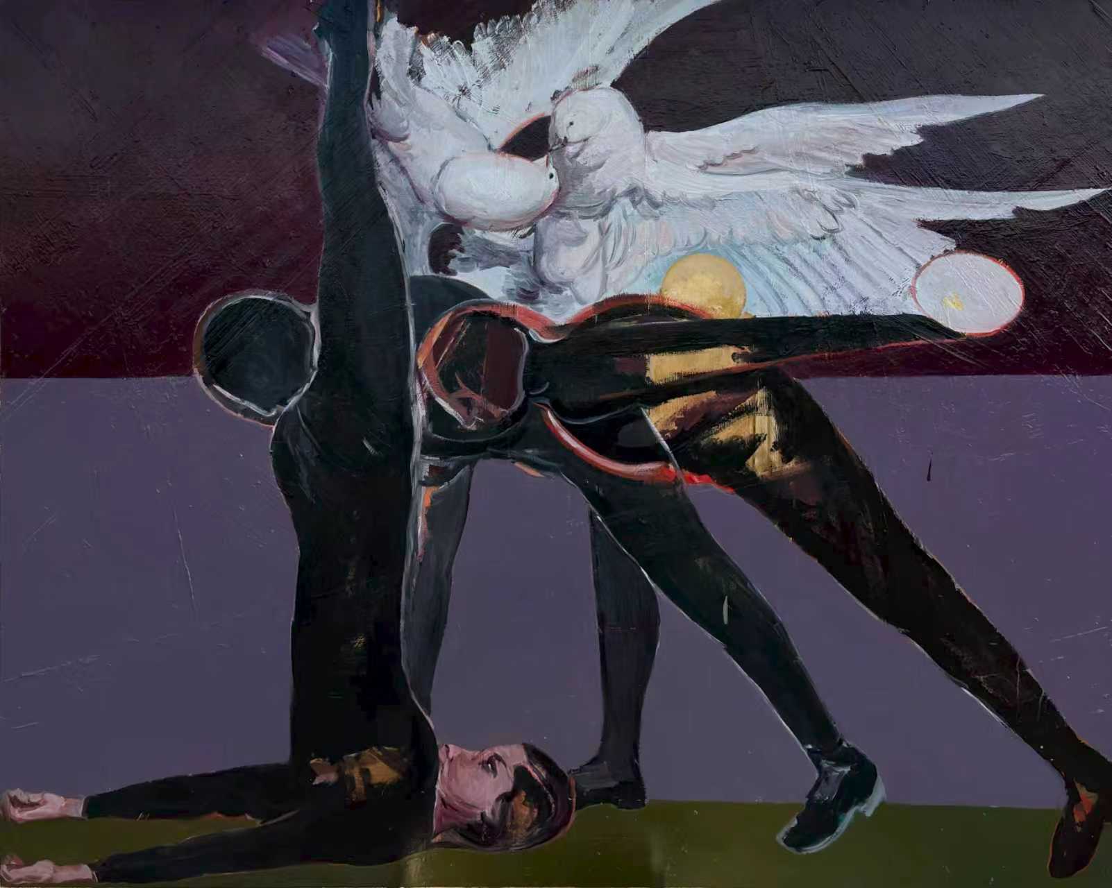 ??与舞者150X120cm布?油画2024